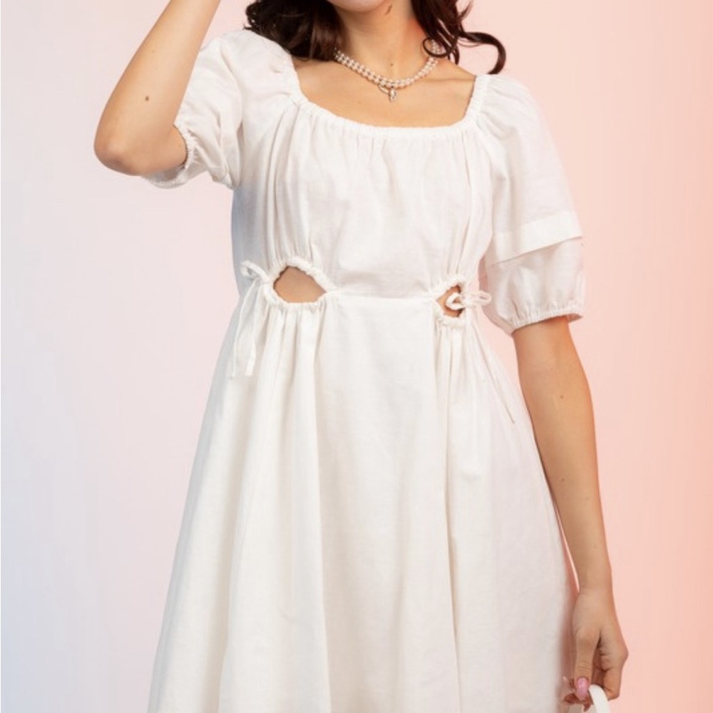 Dress with cut-outs